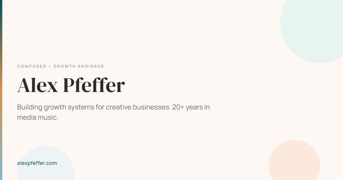 About | Alex Pfeffer
